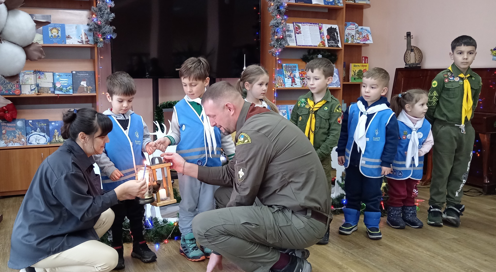 Вифлеємський вогонь миру у бібліотеці